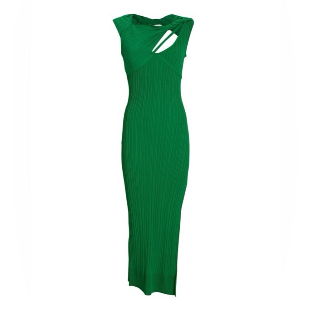 AKNVAS Sevrine Dress in Forrest Green Size Large NWOT